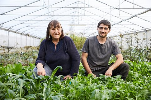 Reinhild Frech-Emmelmann, Gründerin & Eigentümerin ReinSaat; Thomas Förstel-Lieber, Landwirtschaftlicher Betriebsleiter